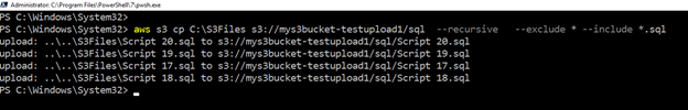 Controleer die bestanden met de .alleen SQL-extensies zijn geüpload