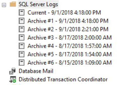 SQL Server Error Log