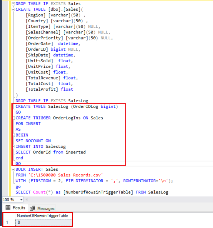 SQL Server Bulk Insert – Part - {coding}Sight