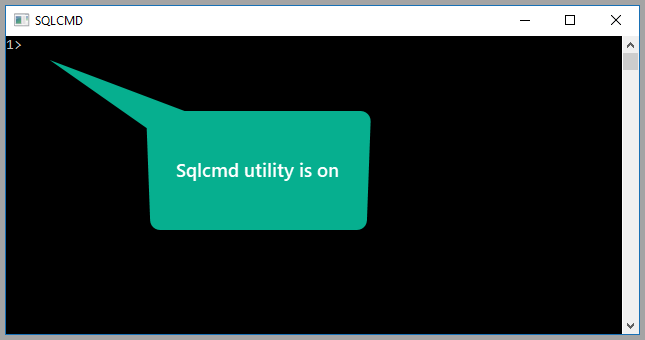 SQLCMD utility is on