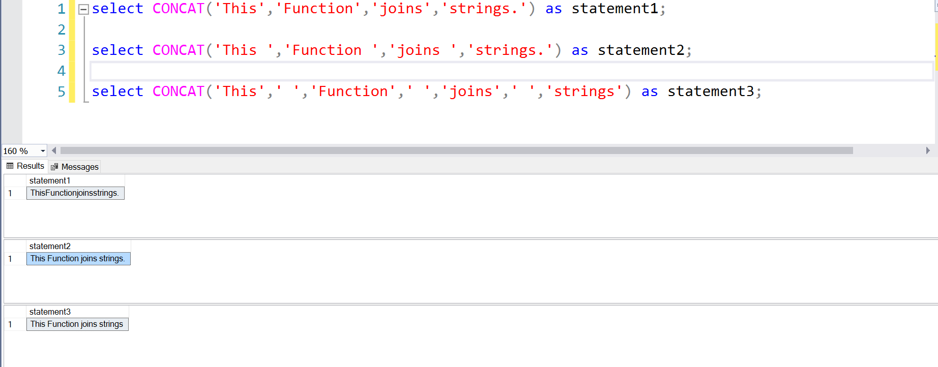 sql server concatenate