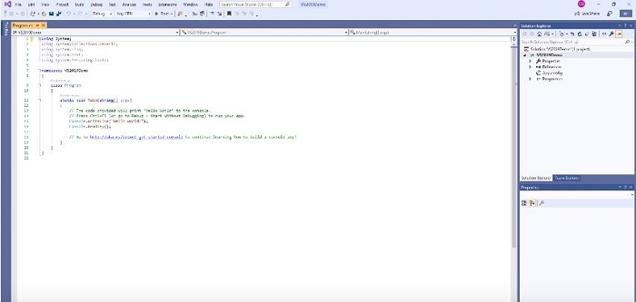 Visual Studio 2019 Project Example 3