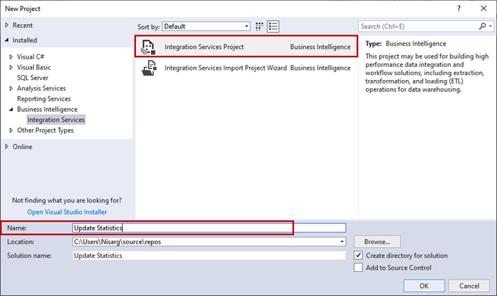 how to open ssis package