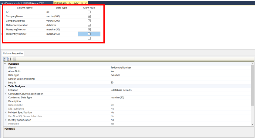 Add Columns To An Existing Table In Sql Server Database Coding Sight