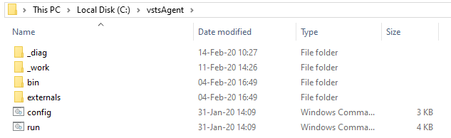 Setting up the self-hosted agent