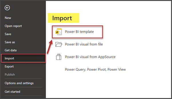 Using the Power BI Template to build new Reports