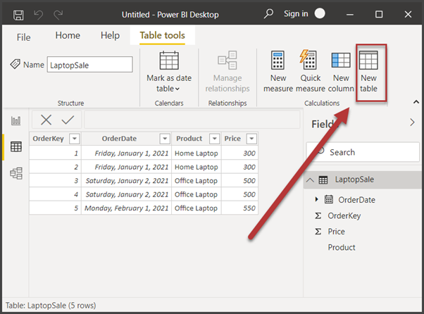 How to Create the Date Table in Power BI desktop using DAX Function