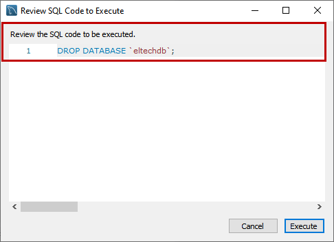 Review the SQL Code to Execute