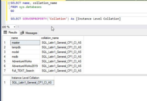 Database Level Collation and Impact of Changing It on Database