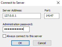 Connect to server
