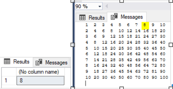 Complex example of SQl Print Usage
