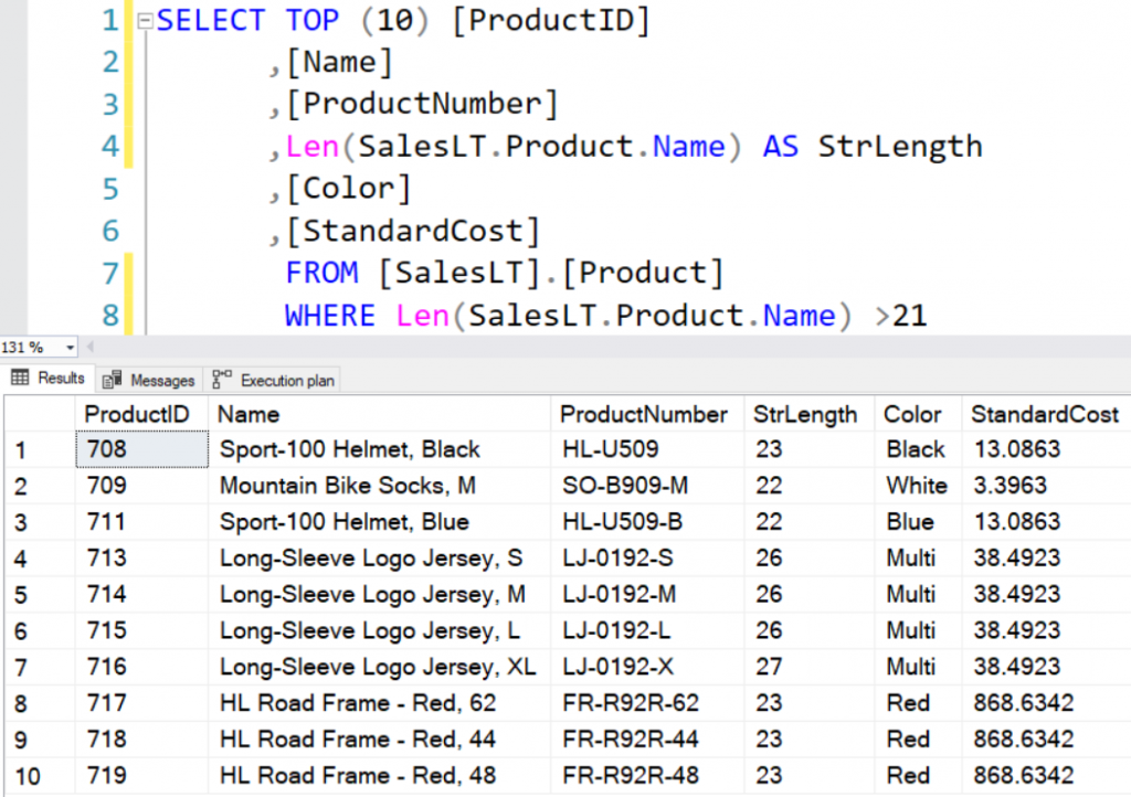 monster Okkernoot wees onder de indruk Exploring SQL Server LEN() Function - {coding}Sight