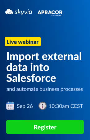 Import external data into Salesforce and automate business processes